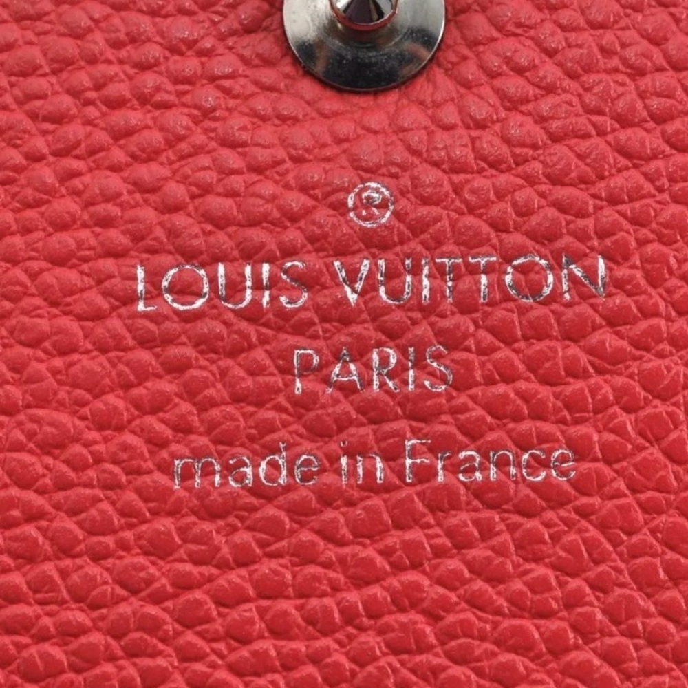 ♥️Louis Vuitton Red Monogram Empreinte Pochette Cles Coin Purse/Wallet |PRELOVED - Picture 11 of 16